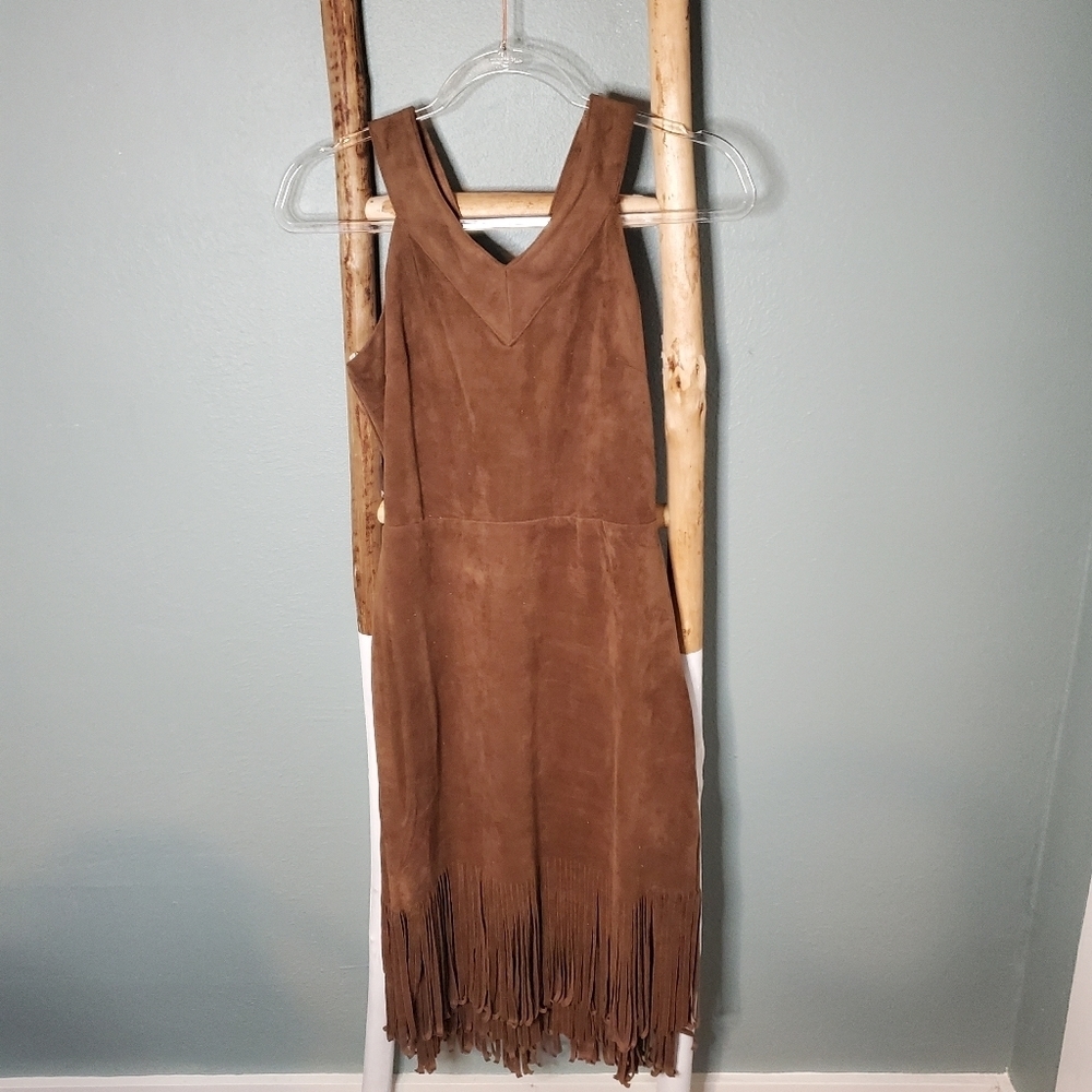 NWT J.O.A fringe dress size small